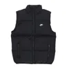 Nike Club Puffer Vest Men's Sleeveless Down Jacket Black/white In Black/white
