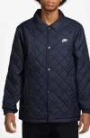 Nike Club Quilted Coach's Jacket In Blue