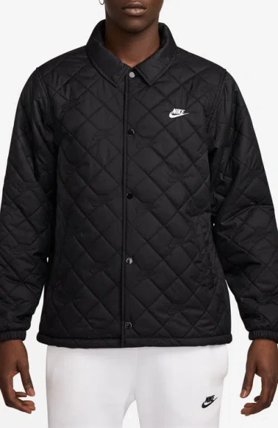 Nike Club Quilted Coach's Jacket In Multi