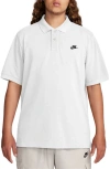 Nike Club Short Sleeve Polo In White