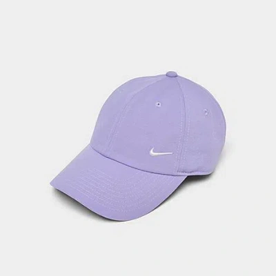 Nike Club Small Swoosh Unstructured Strapback Hat In Multi