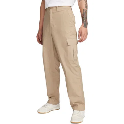Nike Club Stretch Cotton Cargo Pants In Neutral