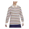 Nike Club Stripe Polo Shirt 'white Orange'