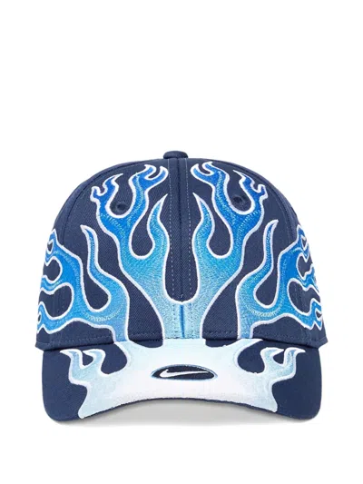 Nike Club Structured Og Flame Cap In Blue
