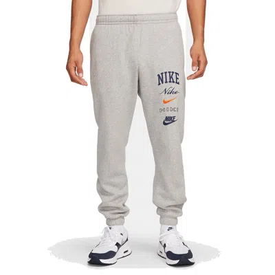 Nike Club Sweatpants 'grey' In Metallic