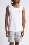 Nike Cotton-jersey Tank Top In White