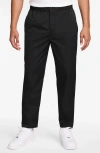 Nike Club Slim Fit Tapered Track Pants In Black