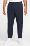 Nike Club Taper Woven Pants In Obsidian