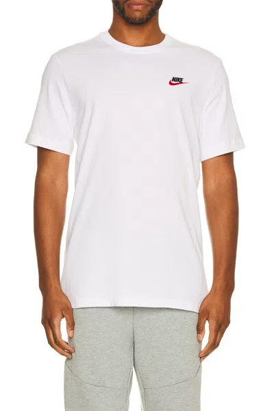 Nike Club Tee In White