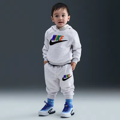 Nike Babies' Club Toddler Chenille Jogger Pants In White