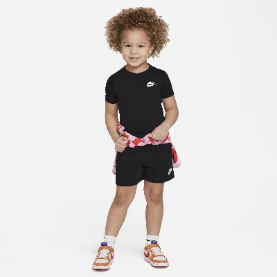 Nike Babies' Club Toddler Knit Shorts Set In Black