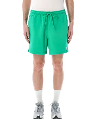 Nike French Terry Club Short Pockets In Green
