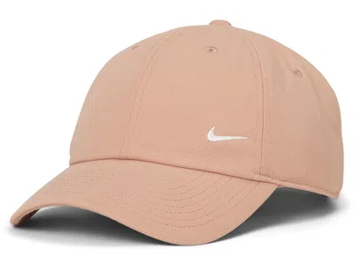 Nike Club Unstructured Cap Baseball Caps Rose Gold/sail: Md/lg In Brown