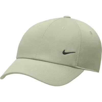 Nike Club Unstructured Curved Bill Baseball Cap In Oil Green/black