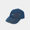 Nike Club Unstructured Denim Strapback Hat In Blue