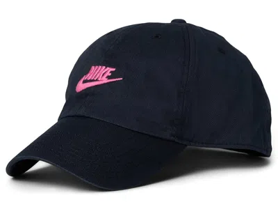 Nike Club Unstructured Futura Wash Cap Baseball Caps Black/pinksicle: Lg/xl