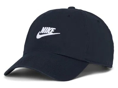 Nike Club Unstructured Futura Wash Cap Baseball Caps Black/white: Lg/xl In Blue