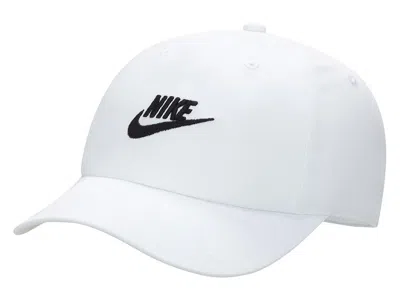 Nike Club Unstructured Futura Wash Cap (little Kid/big Kid) Baseball Caps White/black: One Size In Brown