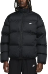 Nike Sportswear Club Storm-fit Quilted Down Puffer Jacket In Black/white
