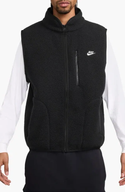 Nike Sportswear Fleece Jacket In Black