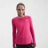 Nike Club Womens Crew Neck Long Sleeve Active T-shirt In Pink