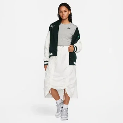 Nike Club Womens Crew Neck Short Sleeve Active T-shirt In White