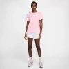 Nike Club Womens Crew Neck Short Sleeve Active T-shirt In Pink