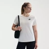 Nike Club Womens Crew Neck Short Sleeve Active T-shirt In White
