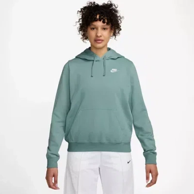 Nike Club Womens Long Sleeve Fleece Active Hoodie In Animal Print