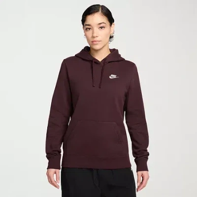 Nike Club Womens Long Sleeve Fleece Active Hoodie In Multi