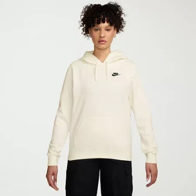 Nike Club Womens Long Sleeve Fleece Active Hoodie In Animal Print