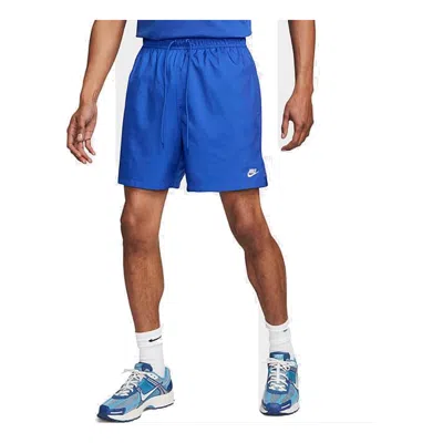 NIKE NIKE CLUB WOVEN 6"" FLOW SHORTS 'GAME ROYAL'