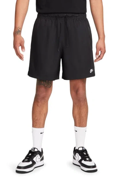 Club Straight-leg Logo-embroidered Cotton-jersey Drawstring Shorts In Black from Finish Line