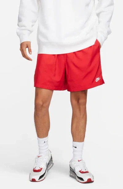 Nike Club Woven Flow Shorts In Red