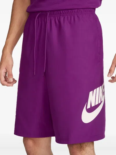 Nike Swim Solid Color 5 Volley Swim Shorts With 2-pockets In Purple