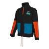 Nike Cny Chinese New Year's Edition Contrast Color Stitching Loose Logo Sports Stand Collar Jacket B In Black