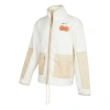 Nike Cny Chinese New Year's Edition Contrast Color Stitching Loose Sports Stand Collar Jacket Beige In White