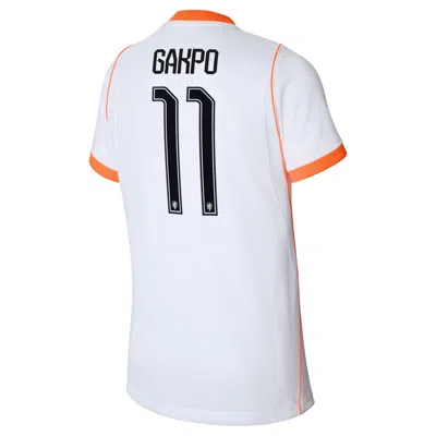Nike Cody Gakpo Netherlands National Team 2026 Stadium Away Big Kids'  Dri-fit Soccer Jersey In White