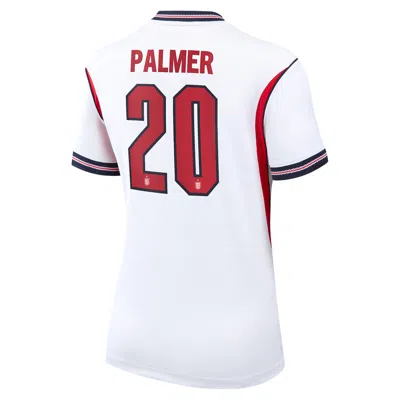 Nike Cole Palmer England National Team 2026 Stadium Home  Women's Dri-fit Soccer Jersey In White