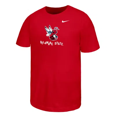 Nike College (delaware State) Big Kids' Short-sleeve T-shirt In Red