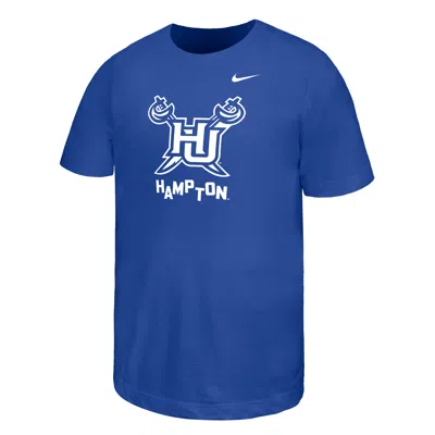 Nike College (hampton University) Big Kids' Short-sleeve T-shirt In Blue