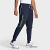 Nike College Navy Seattle Seahawks Sideline Ground Game Performance Taper Pants In Blue