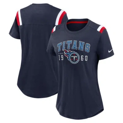 Nike College Navy Tennessee Titans Historic Slub Fashion T-shirt