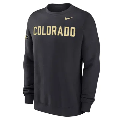 Nike Colorado Club Fleece  Men's College Crew-neck Sweatshirt In Gray