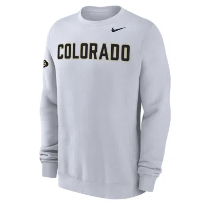 Nike Colorado Club Fleece  Men's College Crew-neck Sweatshirt In Gray