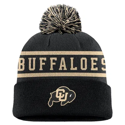 Nike Colorado Peak  Unisex College Cuffed Pom Beanie In Black