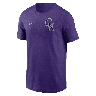 Nike Colorado Rockies 2-hit  Men's Mlb T-shirt In Purple