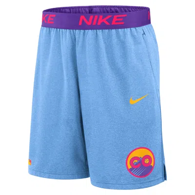 Nike Colorado Rockies Authentic Collection City Connect  Men's Dri-fit Mlb Shorts In Blue
