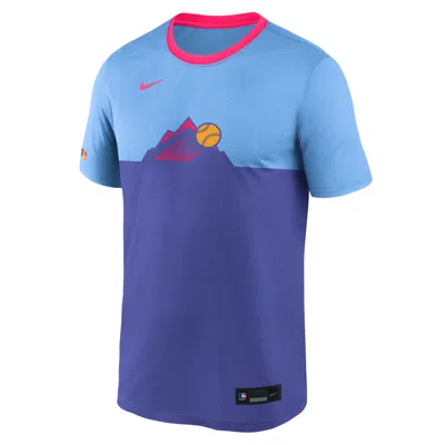 NIKE COLORADO ROCKIES AUTHENTIC COLLECTION CITY CONNECT VELOCITY  MEN'S DRI-FIT MLB T-SHIRT,1015813632