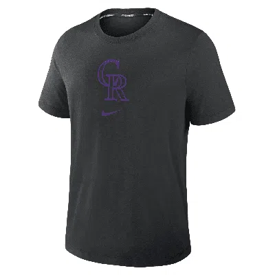 Nike Colorado Rockies Authentic Collection Early Work  Men's Dri-fit Mlb T-shirt In Black